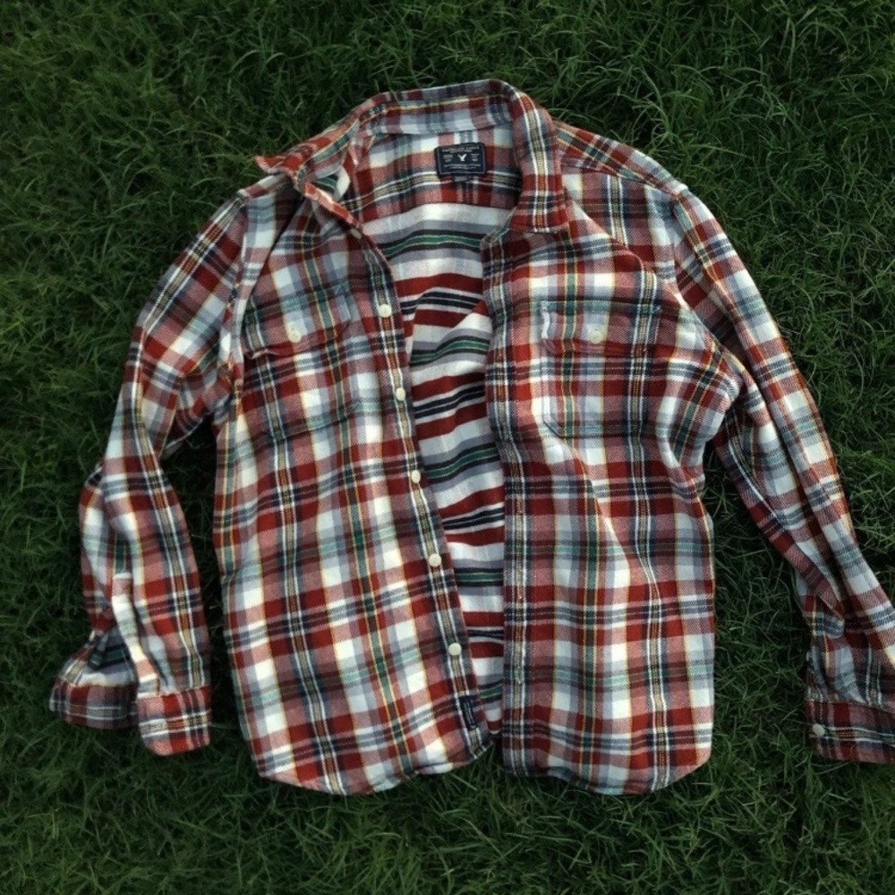 Oversized plaid flannel- American Eagle